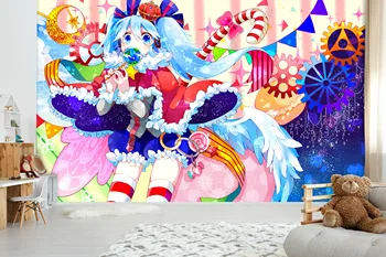 

[Self-Adhesive] 3D Hatsune Miku 785 Japan Anime Wall Paper mural Wall Print Decal Wall Murals Belly