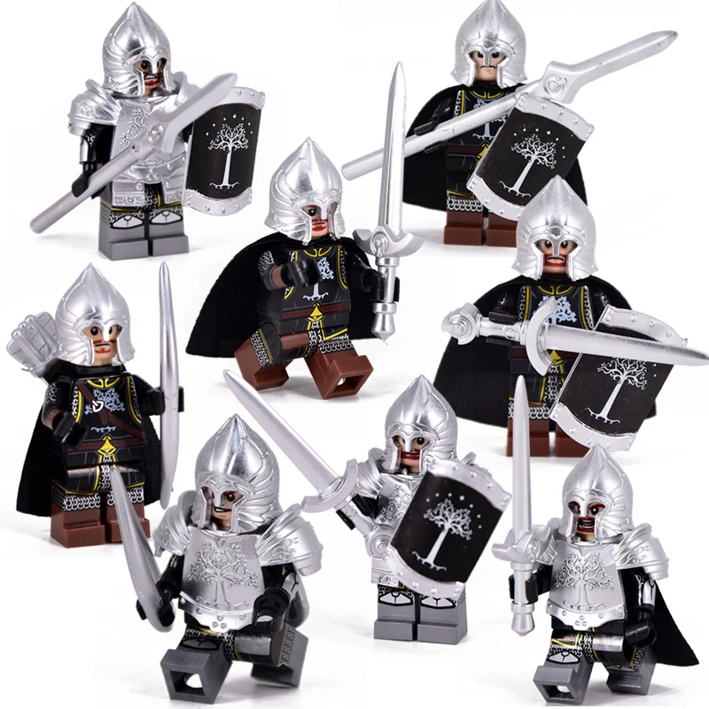 

Toy Soldiers Medieval, Roman Sparta Warrior gladiator barbarian, lego minifigures blocks