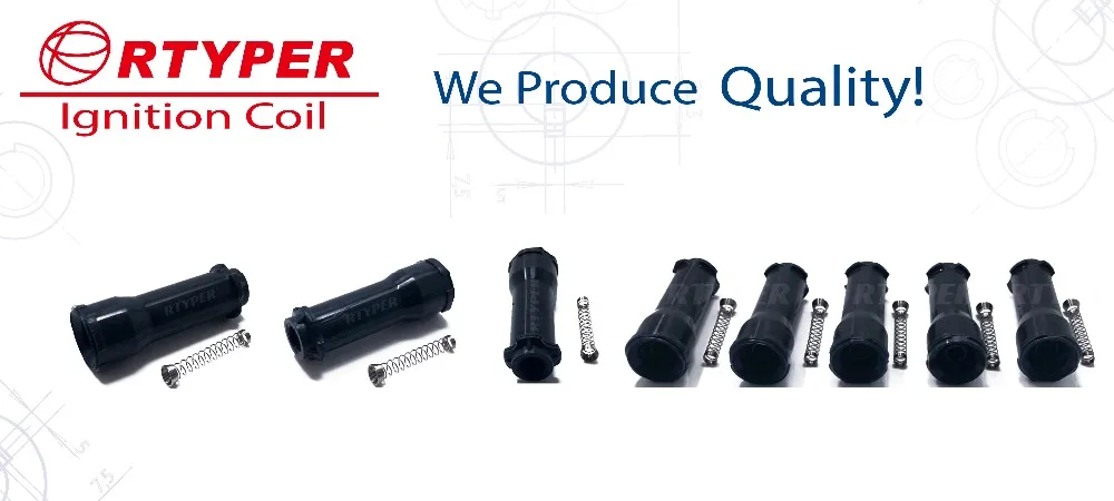 4 PCS Ignition Coil 27301-23400 Rubber Boot With Spring R26081 For Beijing Hyundai Sonata Kia Ef Optima Carens Clarus