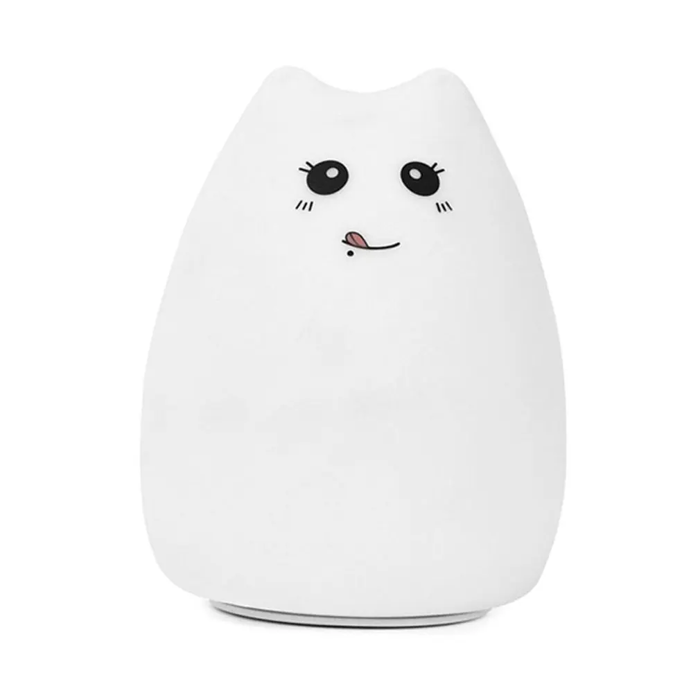 

Free Star Colorful Cute Pet Silicone Lamp Cartoon Decompression Pat Light Led Table Lamp Bed Night Light
