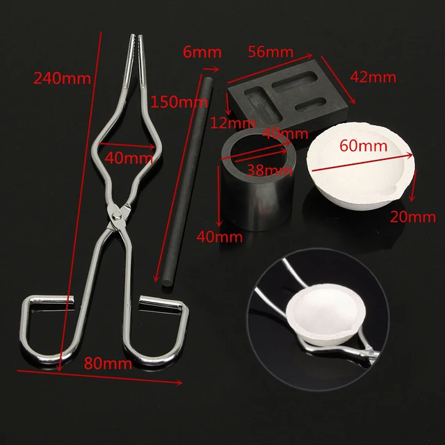 Crucible clamp Graphite quartz crucible kit Use of crucible clamp Gold  melting furnace accessories - AliExpress