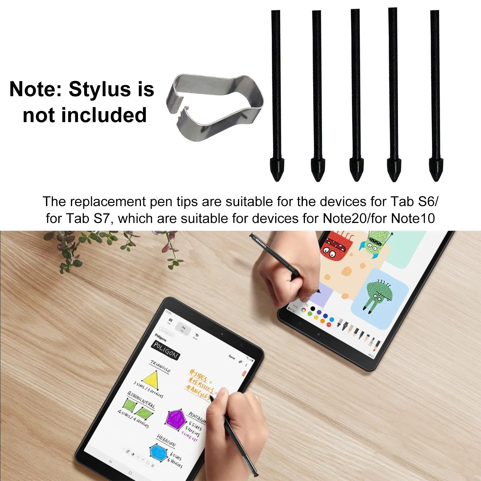 5Pcs Touch Stylus S Pen Tips Nibs For Samsung Galaxy Tab S6 S7 Galaxy Note 10 20 Rubber Replacement Pen Tips Drawing Accessories
