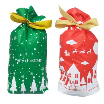 

50 Pcs Christmas Gift Bags Assorted Wrapping Styles Decoration Packing for Party Candy FPing