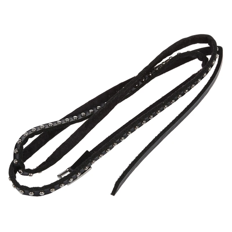 Unisex Punk Rock Multi-layer Rivet Stud Bracelet Bangle Wrap Cuff bangle bracelet Black