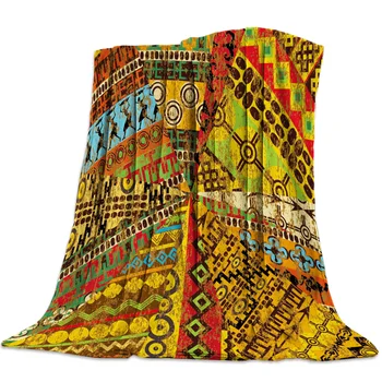 

Portable Soft Blanket Ethnic Style African Retro Throw Blanket Warm Sofa Bed Sheets Christmas Decorations For Home Blankets