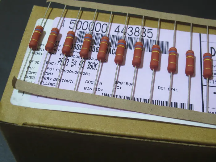 30pcs/lot Original VISHAY-BC PR03 3W series 5% DIP resistance copper foot metal film DIP resistance Free shipping