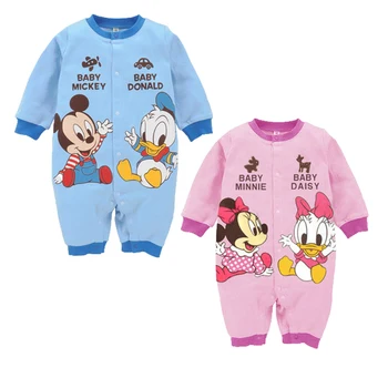 

Disney Baby Rompers Mickey Baby Boy Clothing Minnie Baby Girls Clothes Mickey Kids Outfits Roupas Bebes New Born Infant Jumpsuit