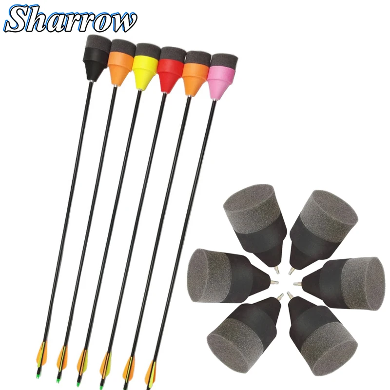 

10pcs Archery Sponge Rubber Arrows Fiberglass Arrows Shaft Adult Children's Shooting Game Practice Entertainment CS Game