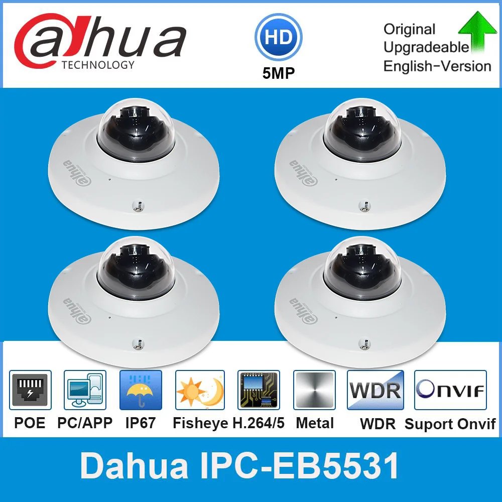 Сетевой видеорегистратор Dahua оригинальный IPC EB5531 5MP панорамный сети ip 1 4 мм Fisheye