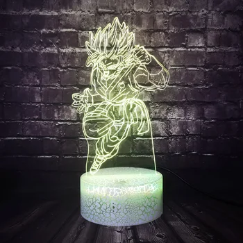 

Dragon ball Saiyan 3D Cartoon LED Vegeta Boy Room Decor Night Light 7 Color Change Holiday Kids Friend Fashion Birthday Toy