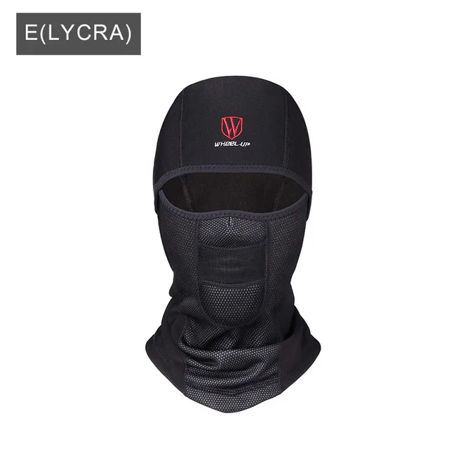 E(LYCRA) WHEEL UP Cycling Face Mask Ski Mask Cycling Cap Bicycle Winter Face Mask Thermal Fleece Balaclava Dustproof hood Hat Headwear - Цвет: E(LYCRA)
