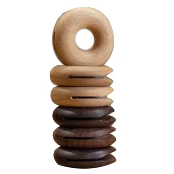 

6PCS Wood Bag Clips Bag Sealer Nordic Doughnut Shape Gadgets Inteligentes Snacks Food Clip Kitchen Storage Organization Kitchen