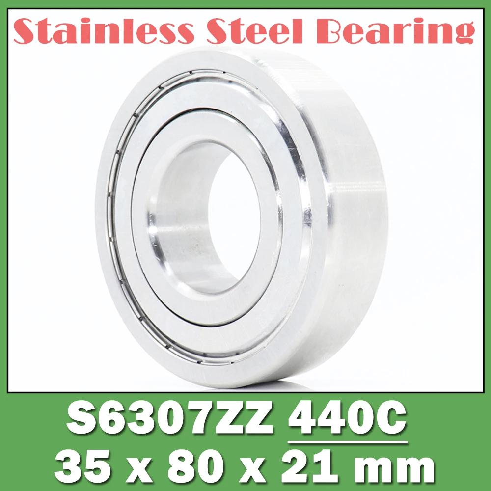 

S6307ZZ Bearing 35*80*21 mm ( 1 PC ) S6307 Z ZZ S 6307 440C Stainless Steel S6307Z Ball Bearings