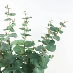 Модель эвкалипта зеленая растительность листья Северной Европы-стиль INS-Стиль Современный Шелковый цветок гостиная обеденный стол Decoratio