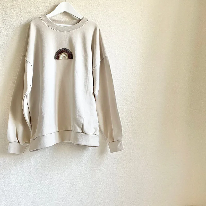 Rainbow Hoodies Mother And Daughter Casual Sweatshirts