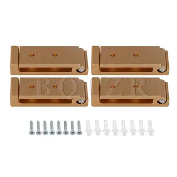 

BQLZR 4Pieces Gold Foldable Wall Mounted Hanger Coat Clothes Hanging Hooks