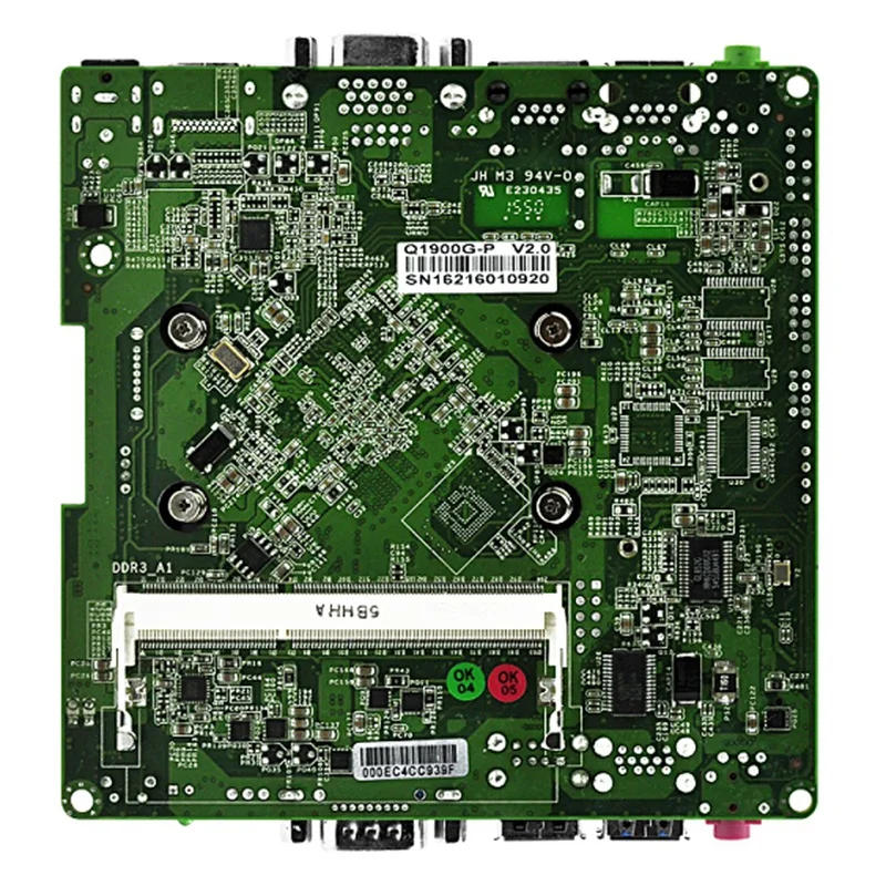 Bay Trail J1900 материнская плата Mini ITX Q1900G-P, четырехъядерный 2,42 ГГц, Dc 12 В материнская плата Nano ITX