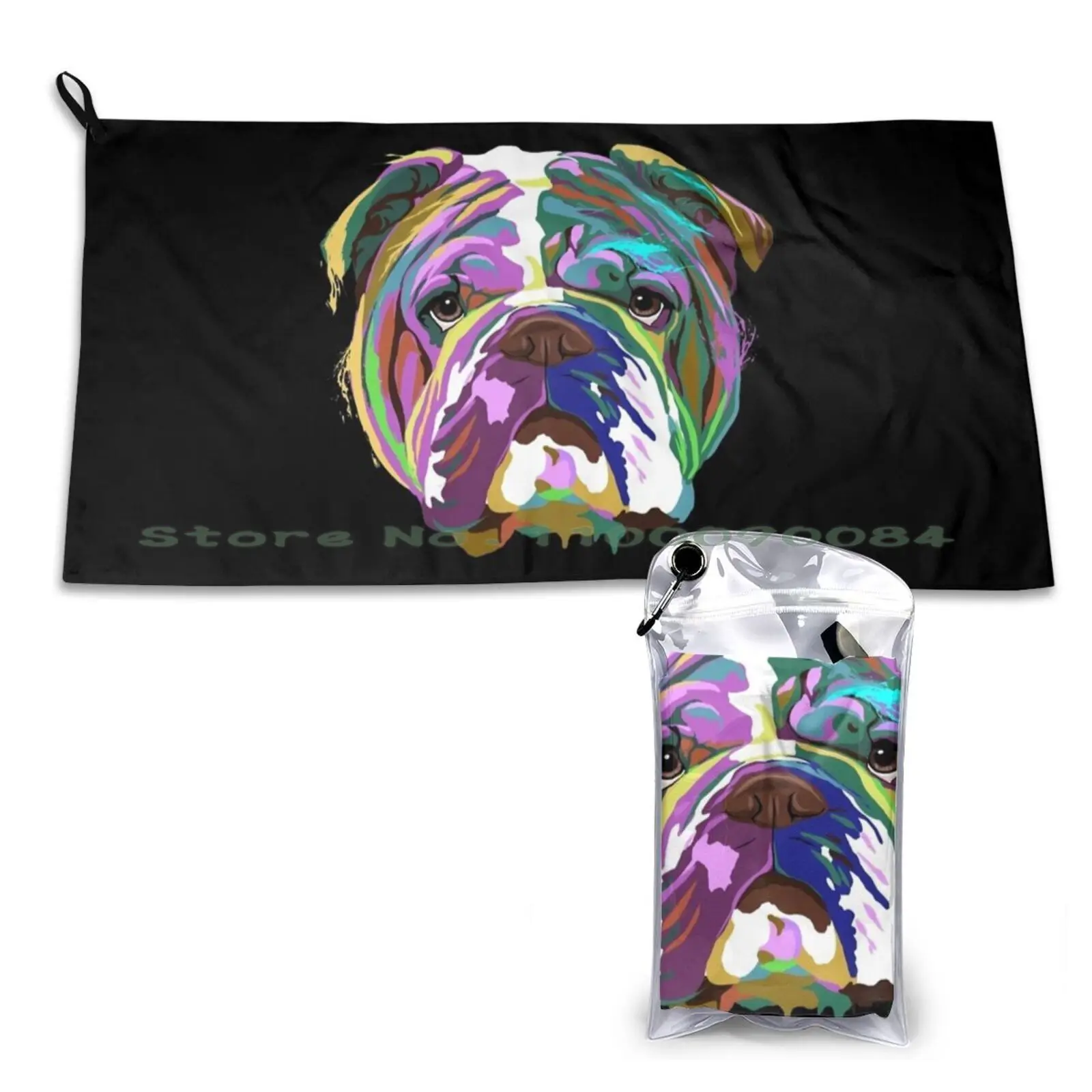 English Bulldog Splash Asciugamano Ad Asciugatura Rapida Palestra Sport Bagno Portatile Hayabusa Gsx1300R Hayabusa Moto Moto Gsxr Gsx R125