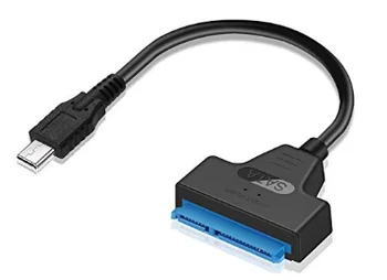 

YUNCLOUD USB to SATA Adapter USB 3.0 SATA Cable Up to 6 Gbps for 2.5 Inches External SSD HDD Hard Drive 22 Pin Sata III Cable