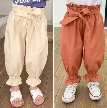 

2020 new girls bow pants spring summer fashion girls long pants 1-6t HJ205