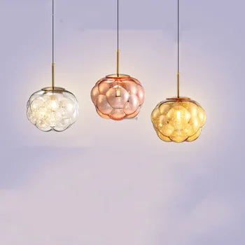 

Nordic LED Glass Pendant Lights Lighting Living Room Pendant Lustre Suspension Luminaire Kitchen Hanging Lamp Loft Pendant Lamp