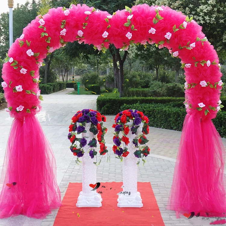 В форме сердца Свадебная Арка Рамка фон украшение вишневый цвет арка цветок стенд дверь свадебный реквизит для украшения вечеринки