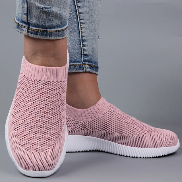 2021 Women Sneakers Fashion Socks Shoes Casual White Sneakers Summer knitted Vulcanized Shoes Women Trainers Tenis Feminino 3