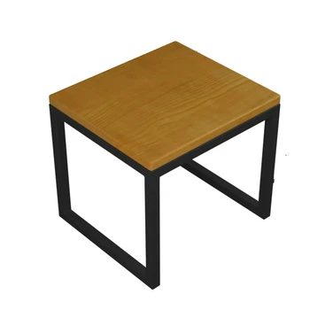 

American restaurant small bench casual dining shop chair solid wood stool square stool cafe simple coffee table stool