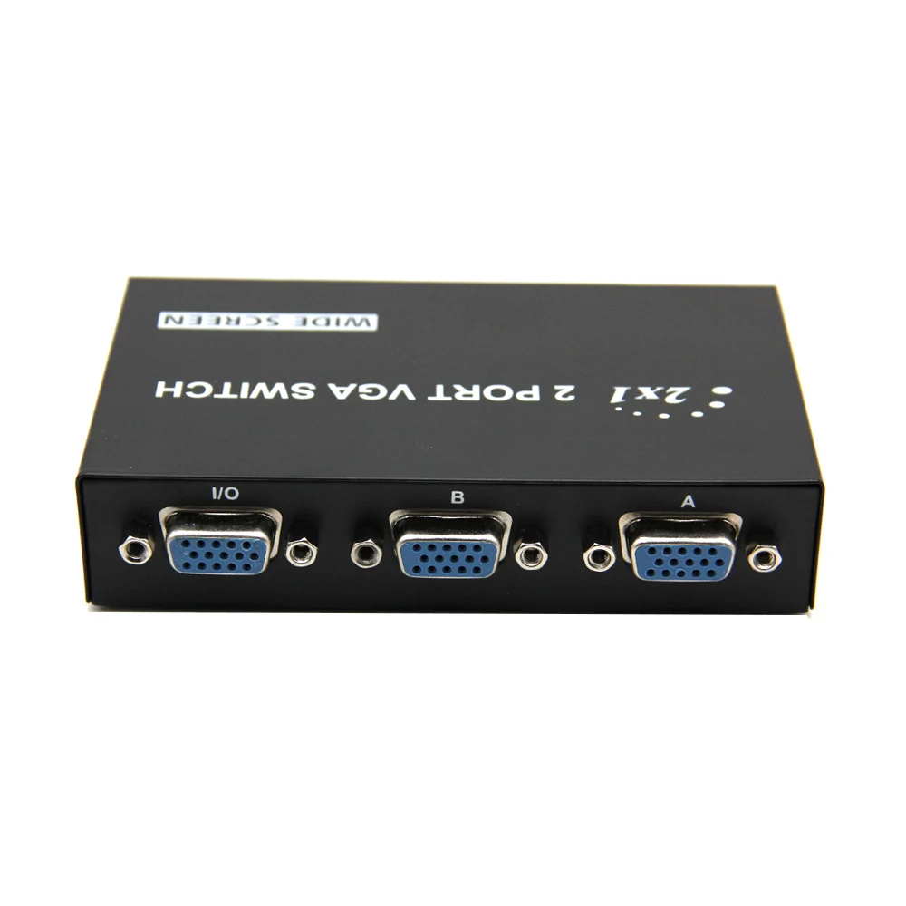 2 в 1 порта VGA Селекторный блок VGA/SVGA Ручное переключение переключатель