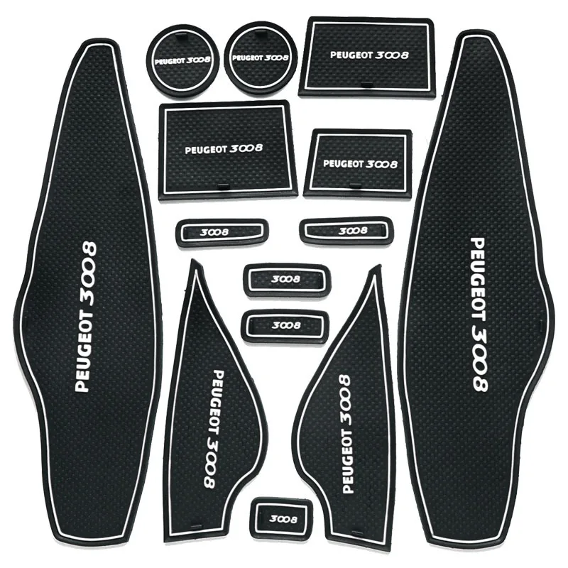 Грязный коврик для peugeot 3008 2008 2009 2010 2011 2012 2013 MK1 аксессуары для двери паз слот для ворот подставка