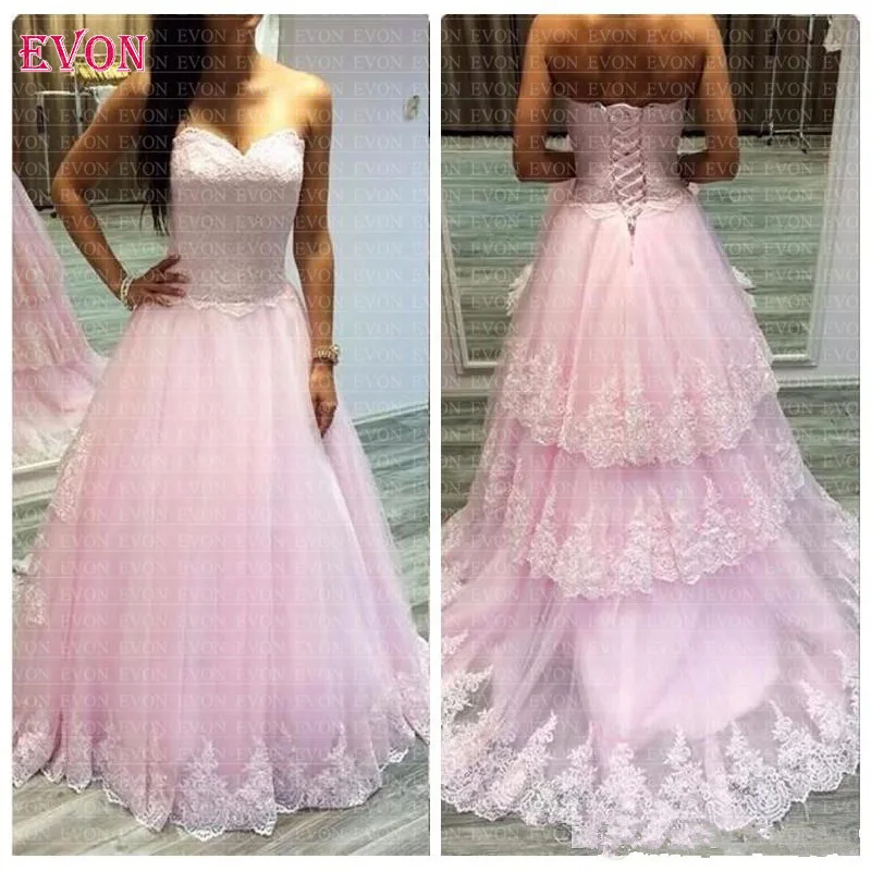 Vestidos De Soiree сексуальное розовое элегантное Тюлевое кружевное платье для выпускного вечера 2020 кружевное на заказ Многоуровневое длинное