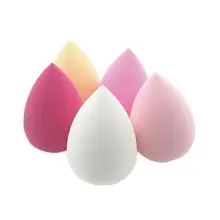 5 шт Гладкий косметический спонж форма капли воды сухое влажное использование макияж основа губка красота уход за лицом инструменты аксессуары случайные цвета