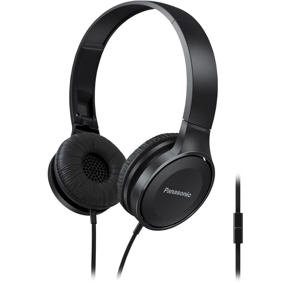 Наушники накладные Panasonic RP-HF100GC-K 1.2м черный проводные