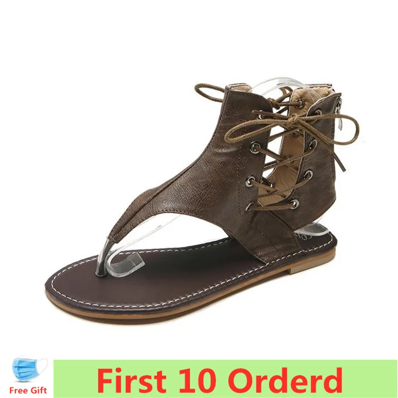 

2020 Summer Womens Clip Toe Sandals Soft Leather Ladies Thong Flat Slip On Woman Casual Comfort Beach For Women