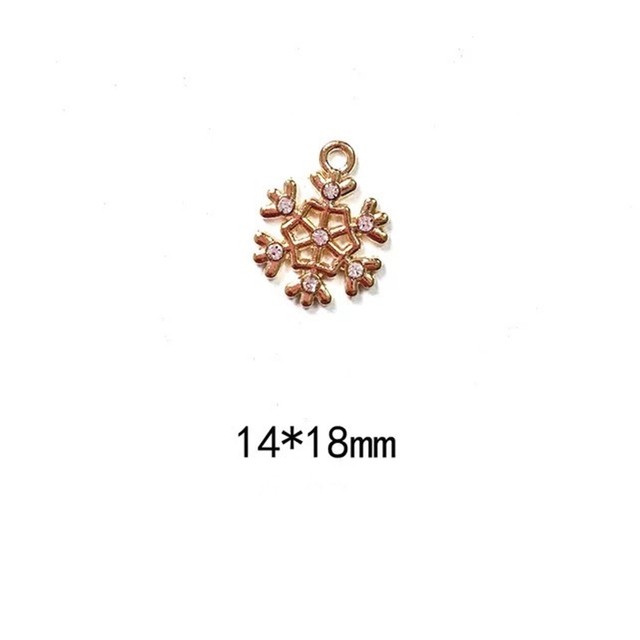 Christmas Mini Dripping Oil Enamel Charms Pendant for Jewelry Making Bracelets Earrings Pendant DIY Accessories