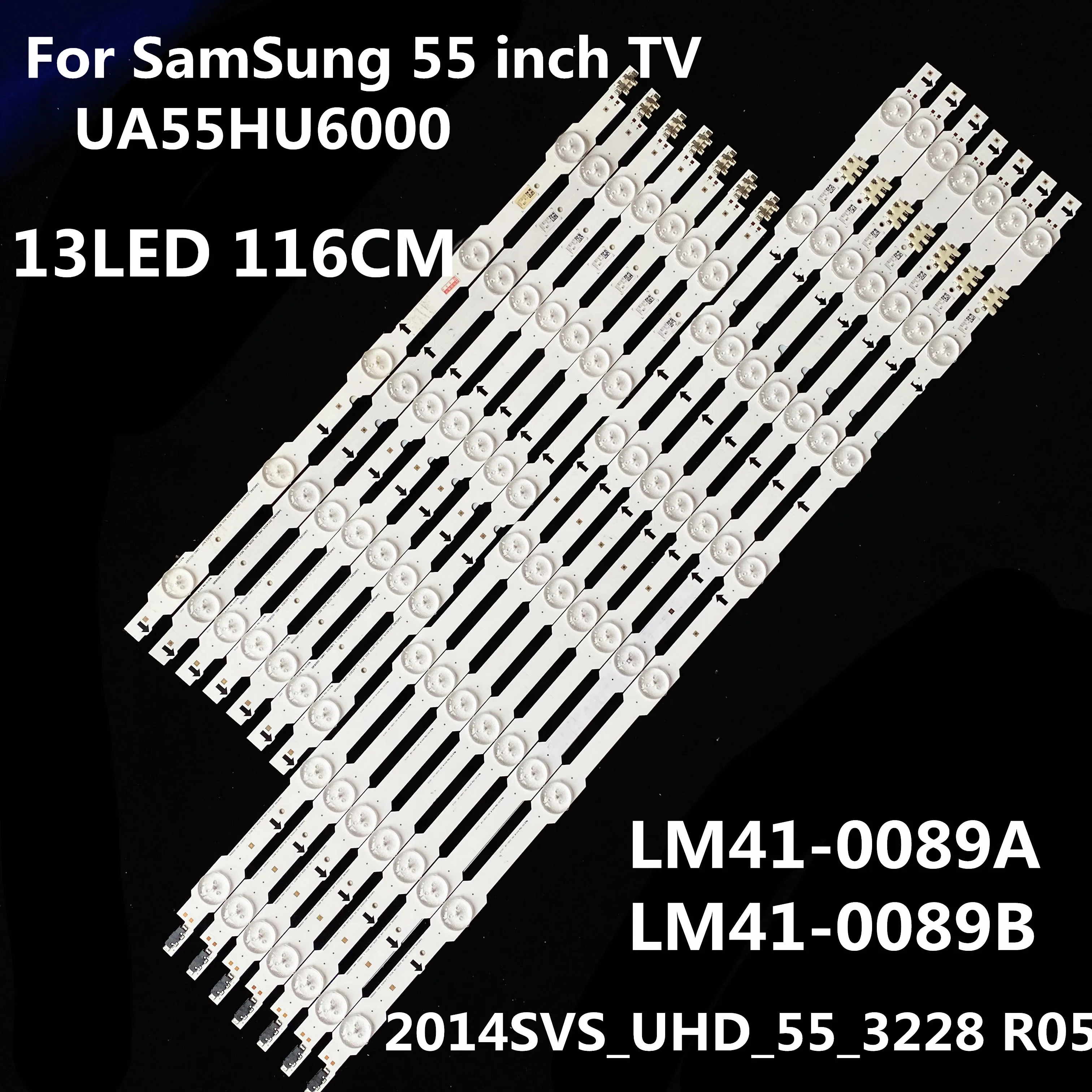 116 см Светодиодная подсветка полоса 13 светодиодов для SamSung 55 дюймов ТВ UA55HU6000 2014SVS