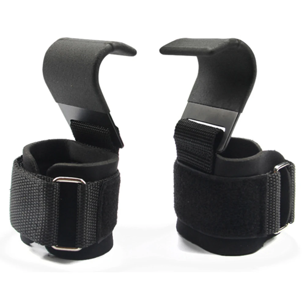 1 Pair Gloves Hook Sports Strength Training Muscle Power Fitness Aids Magic Sticker Home Pull Back Pull-up Brace Weightlifting