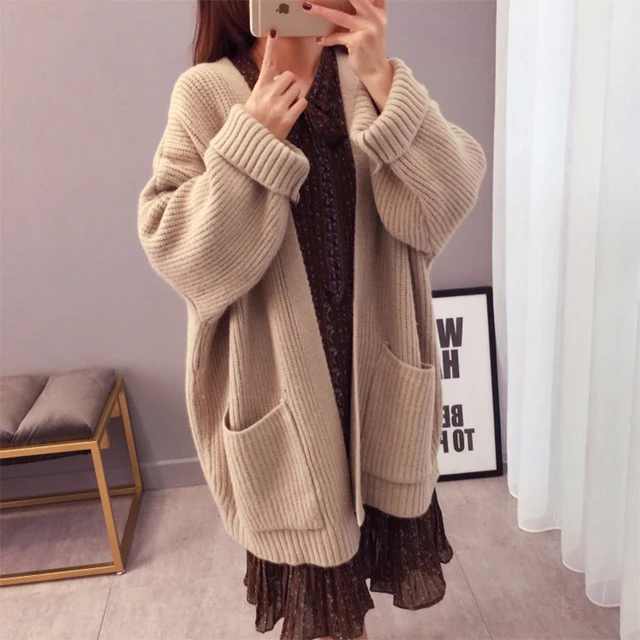 Large Cardigans Autumn Sweater Women 