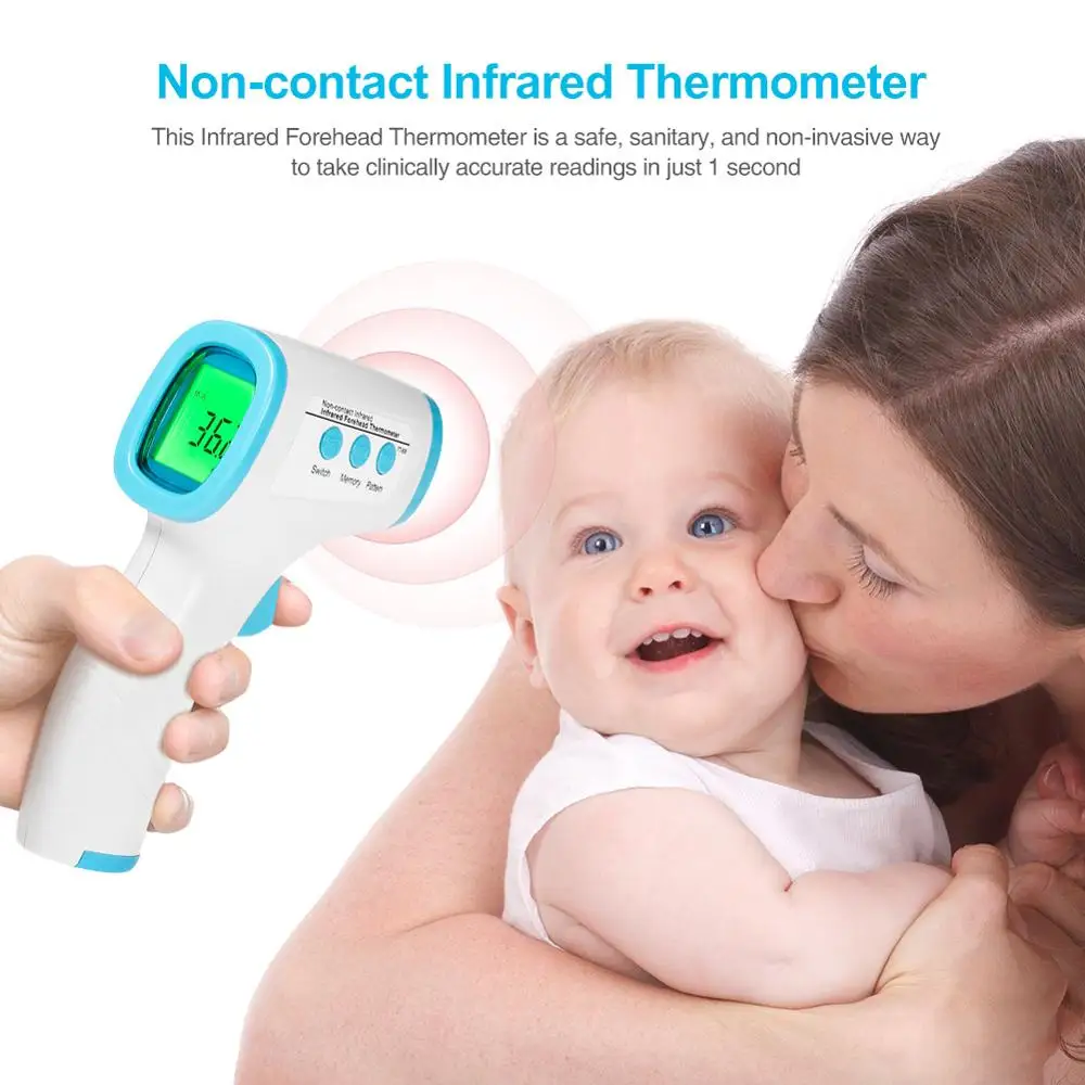 

2020 Muti-fuction Baby/Adult Digital Termomete Infrared Forehead Body Thermometer Gun Non-contact Temperature Measurement Device