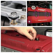 Для Honda Acura Kseries K20 K24 Jdm Низкопрофильная крышка клапана двигателя шайба болт Черный аксессуар для автомобиля