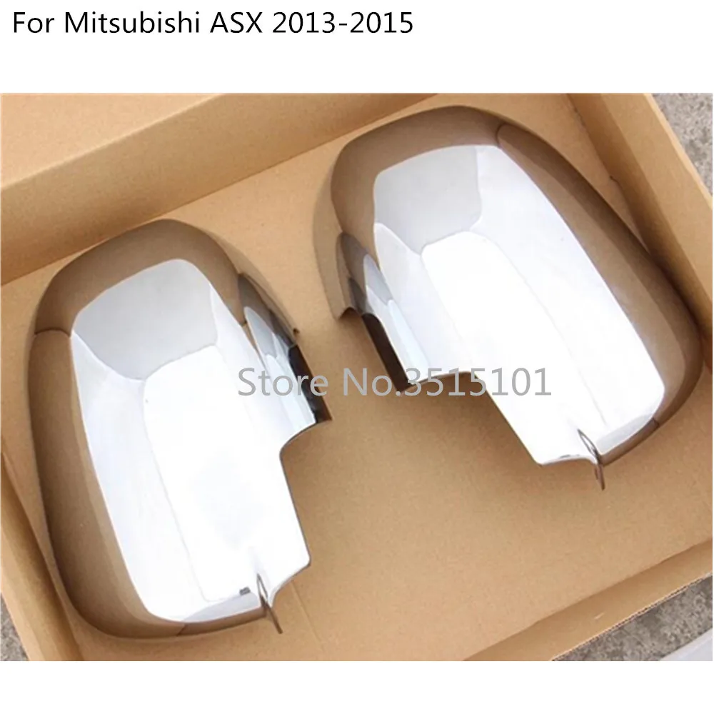 Для Mitsubishi ASX 2013 2014 2015 Стайлинг автомобиля ABS Хром Задняя крышка заднего вида