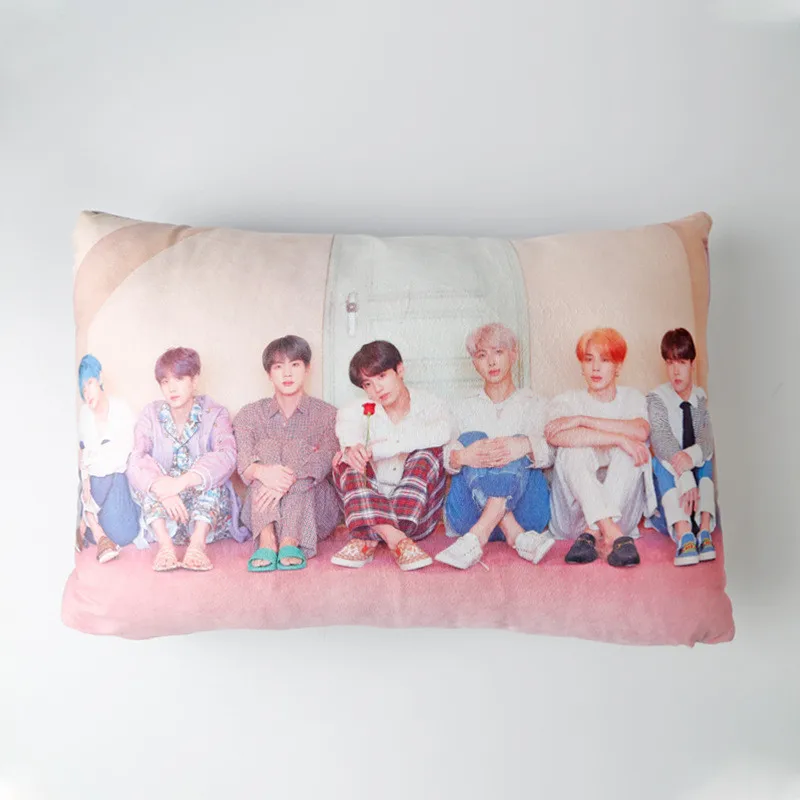 KPOP Bangtan мальчики карта душа Persona двухсторонняя подушка чехол JUNG KOOK JIMIN SUGA 40*60 см FH129