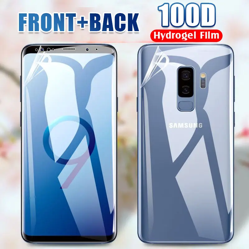 100D Передняя пленка задняя Гидрогелевая Защитная для Samsung Galaxy S9 S10e S8 Plus Note 8 9 10 Pro