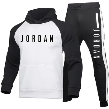 

New Autumn Winter Men's Sets Hoodies+Pants Harajuku Sport Suits Casual Sweatshirts Tracksuit 2020 Brand Printing Sportswear Male