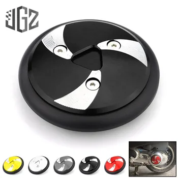

for VESPA GTS 250 300 2013 - 2017 2018 Left Engine Guard Cover Motorcycle Round Decorated Turning Side Pad KYMCO SRMAX 250 300