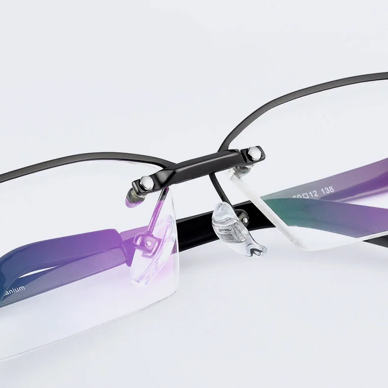 Новинка 2020 мужская оправа из чистого титана с линзами по рецепту анти синий