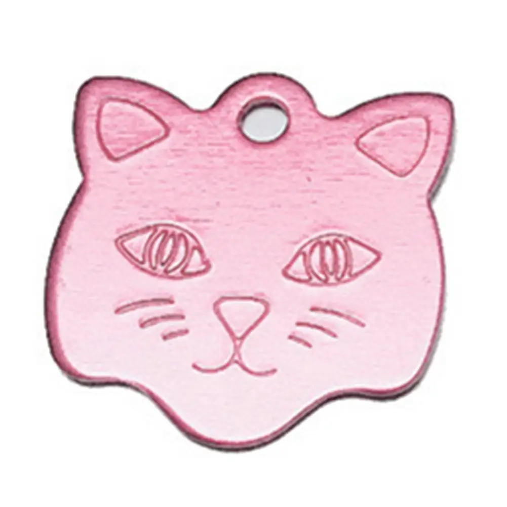 

Bone/Heart/Cat Shape Engraved Pet Tag Cat Identification Dog Collar Nameplate Anti-lost Badge