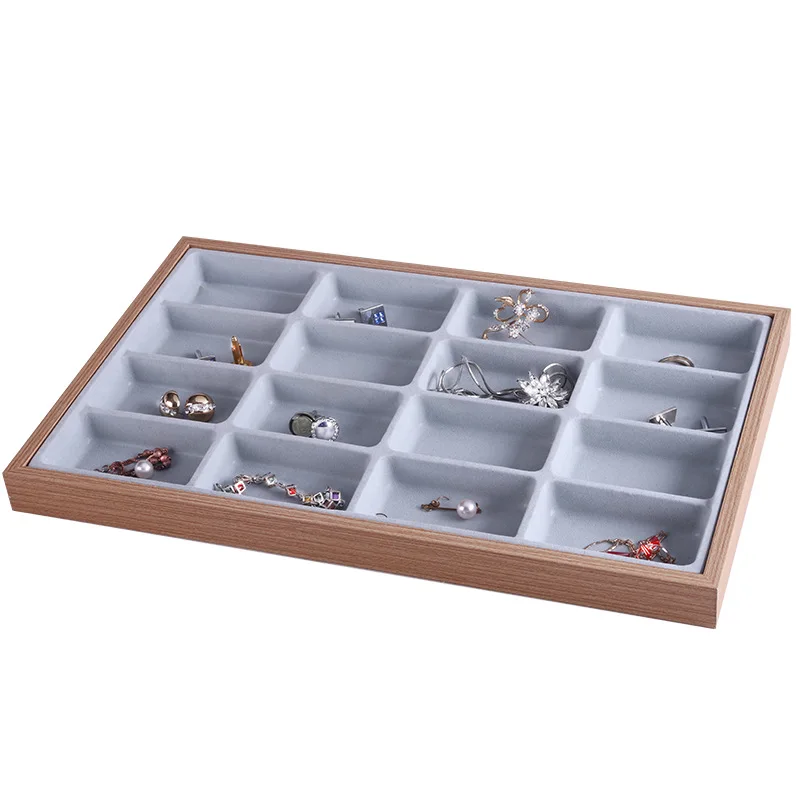 

Portable Jewelry Ring Display Organizer Case Tray Holder Necklace Earrings Bangle Storage Box Showcase Jewelry Stand Holder