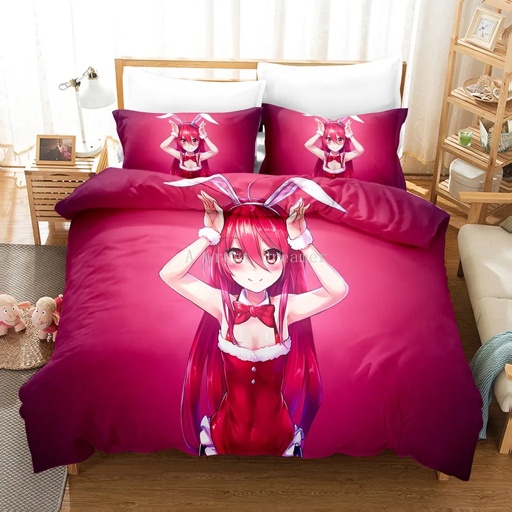 vintage Bedding Sets Design Bedding Set Shakugan No Shana Duvet Covers Cartoon Cute Girls Comforter Bed Cover Set Full Size Home Bedspread king size bed sheets