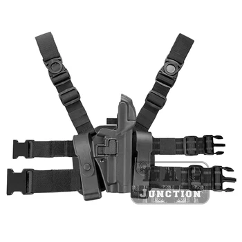 

Tactical Serpa Concealment Level 3 Leg Pistol Holster Retention Auto Lock Duty Right Hand Leg Thigh Holster For Sig P226 P229